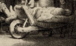 Christ healing the sick, detail