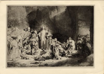 Christ healing the sick, known as the 'The Hundred Guilders Print'