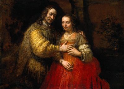 Portrait of two Figures from the Old Testament, known as 'The Jewish bride'