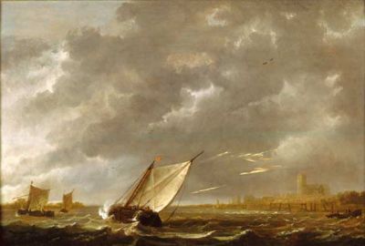 The Maas at Dordrecht in a storm